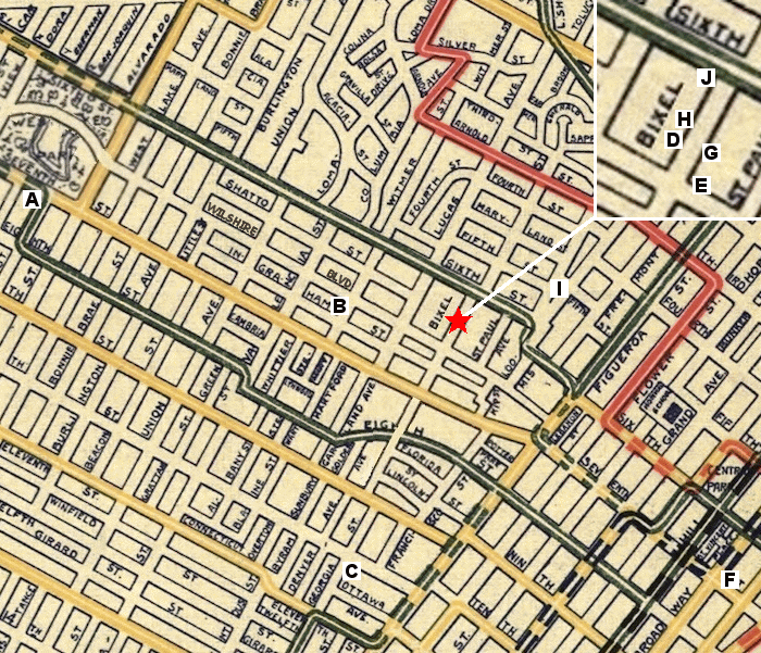 LA 1940s Map